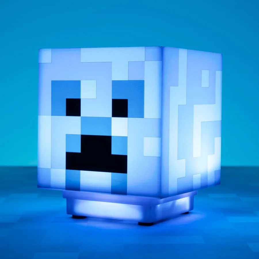 Lampara Minecraft Creeper Azul Oficial De La Marca - Imagen 2
