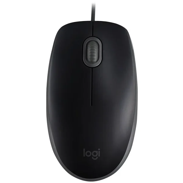 Mouse Logitech M110 Silent Black | Tamaño Normal con cable y diseño de Clicks Silenciosos