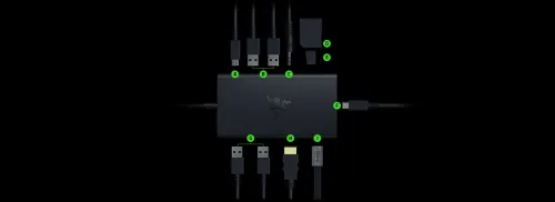 Razer USB tipo C 11 en 1 Hub - Imagen 2