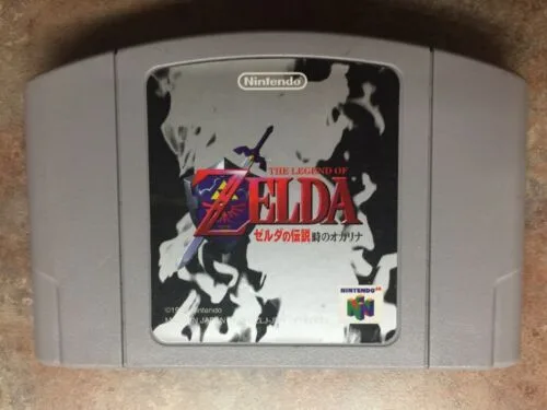 Juego de Nintendo 64 N64 the Legend of Zelda Ocarina of Time Versión Japonesa Open Box