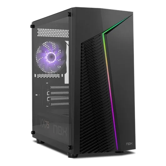 Gabinete Infinity Zeta Argb, Mini Torre, M-atx / Itx NOX Color Negro