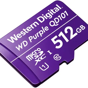 Tarjeta microSD Western Digital QD101 512GB Púrpura