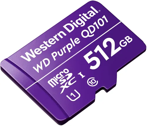 Tarjeta microSD Western Digital QD101 512GB Púrpura
