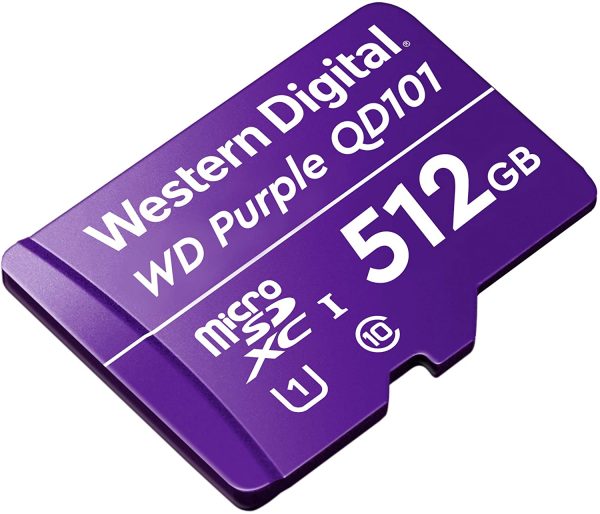 Tarjeta microSD Western Digital QD101 512GB Púrpura