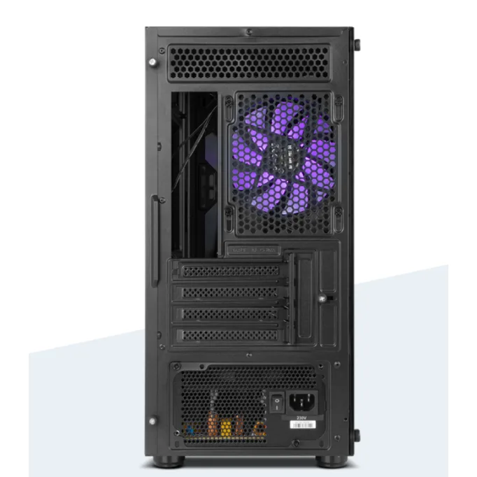 Gabinete Infinity Zeta Argb, Mini Torre, M-atx / Itx NOX Color Negro - Imagen 3