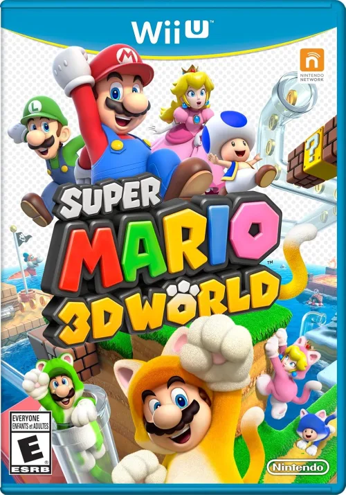 Juego de WII U Super Mario 3D World Open Box