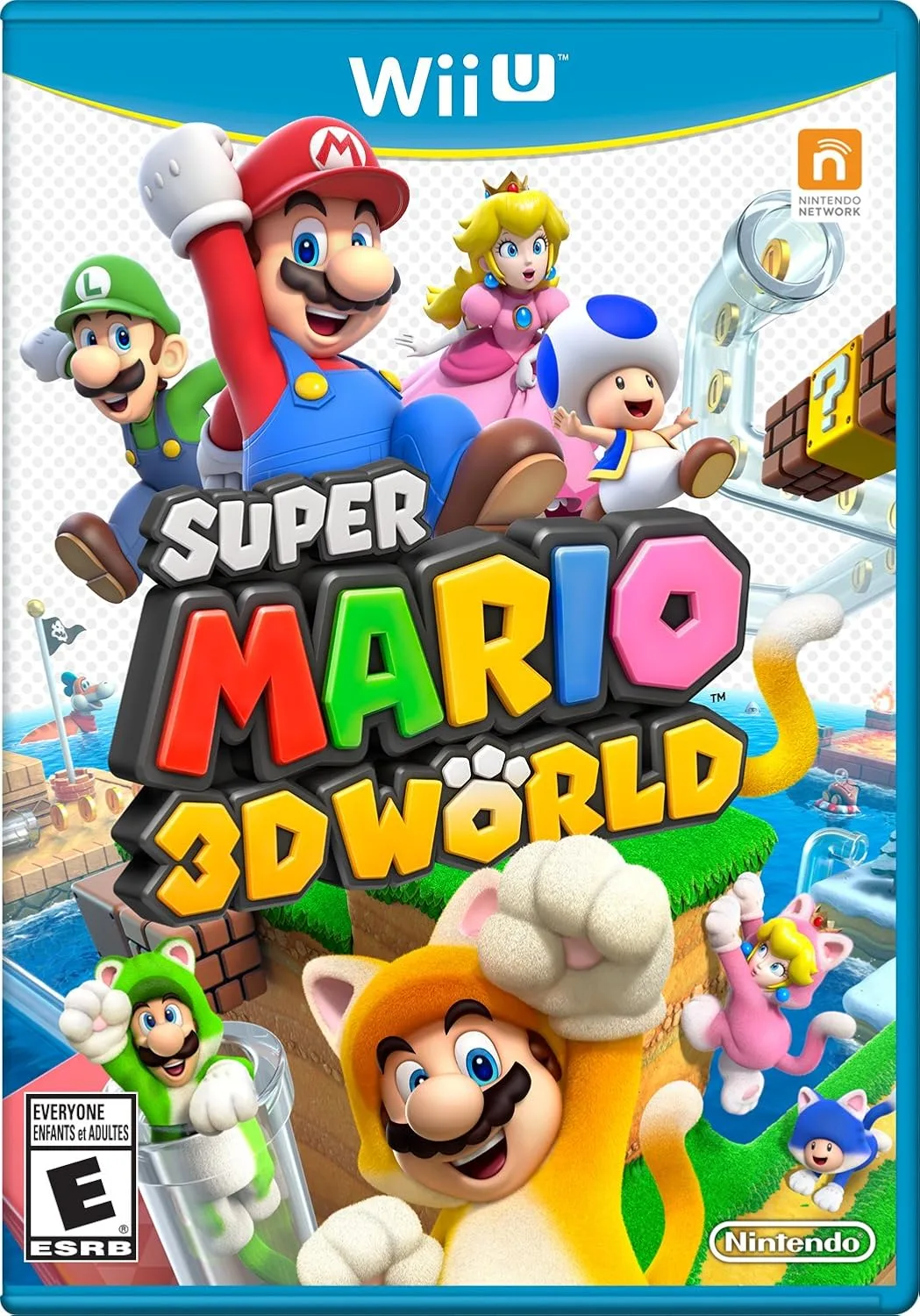 Juego de WII U Super Mario 3D World Open Box