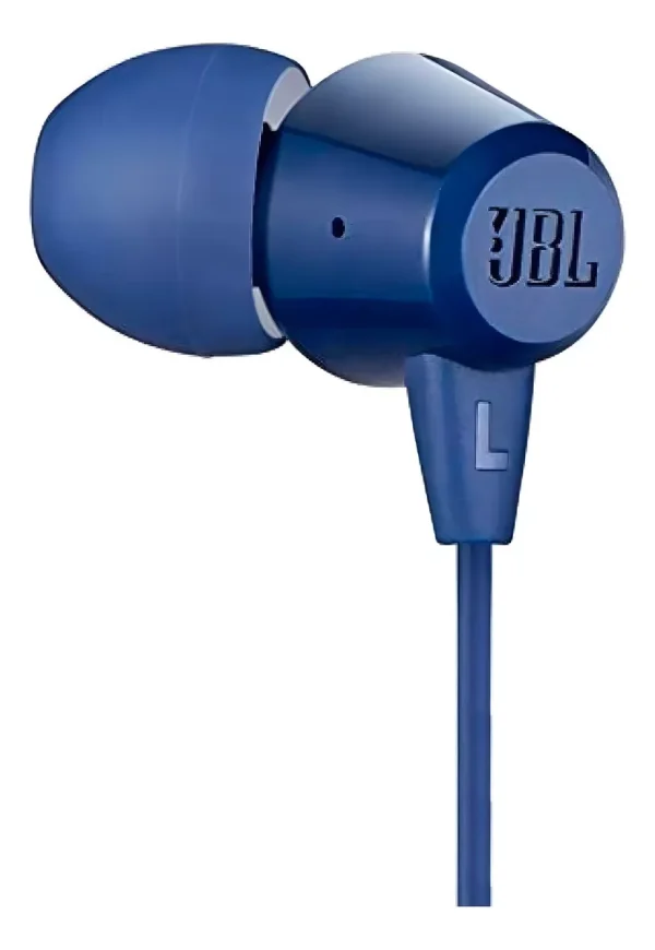 Audífonos Jbl C50hi In Ear Azul con cable