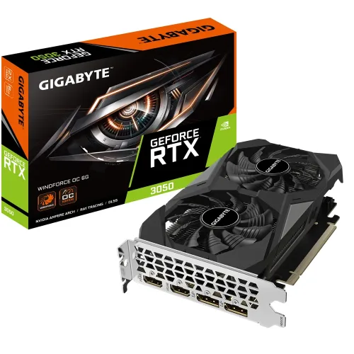 Tarjeta Grafica de Video Gigabyte Rtx 3050 Windforce Oc Edition 6gb Gddr6