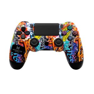 Control Joystick Inalámbrico Ps4 Monster Games Double Shock Color Stroke