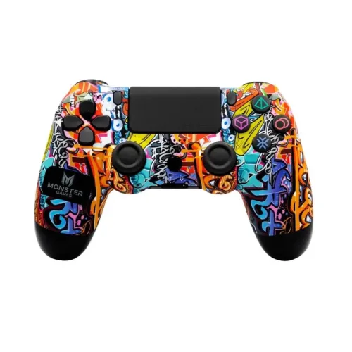 Control Joystick Inalámbrico Ps4 Monster Games Double Shock Color Stroke