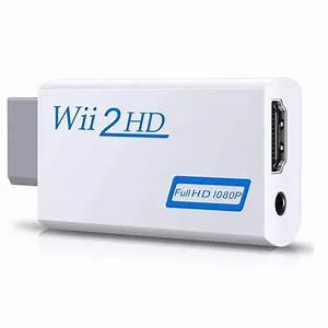 Adaptador compatible con Wii a HDMI, convertidor de Audio de 3,5mm para PC, Monitor HDTV, Wii2 a HDMI, FHD