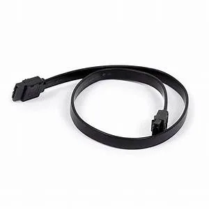 Cable Sata 3 6gbps, Negro, 50cm, 26 AWG