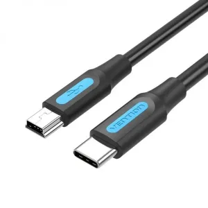 Cable USB-C Macho a Mini USB Macho de 2M. Marca Vention.