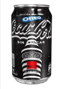 Bebida en Lata Coca Cola sin azúcar Edición Limitada Sabor Oreo de 350 ml.