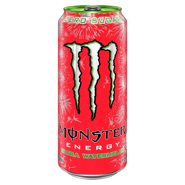 Bebida energetica en lata Monster Energy Ultra Watermelon de 473 ml(compra solo en tienda presencial).