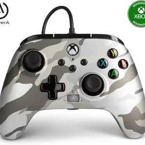 Control Joystick Xbox Series PowerA Con Cable, Color Metallic Arctic Camo