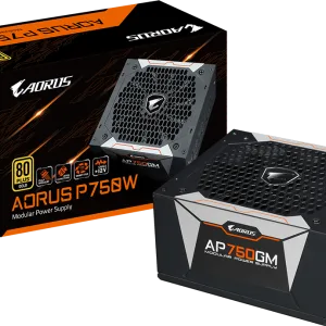 Fuente De Poder 750W Aorus GP-AP750GM 80 Plus GOLD Full Modular
