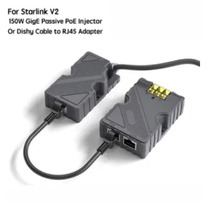 Adaptador de cable para Starlink a rj45- inyector PoE pasivo gigE de 150w.