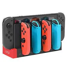 Estación de carga Joy-con IPEGA PG-9186 para interruptor y OLED: carga hasta 4 controladores, compatible con interruptor y modelo OLED.