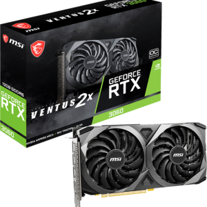 Tarjeta Gráfica GeForce RTX 3060 Ventus x2 12G OC MSI