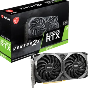 Tarjeta Gráfica GeForce RTX 3060 Ventus x2 12Gb OC MSI GDDR6
