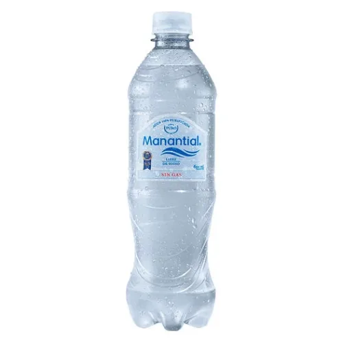 Agua manantial sin gas 600ml (compra solo en tienda presencial).