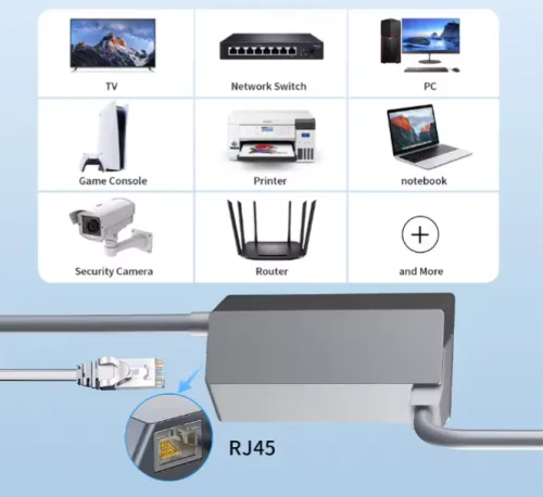 Adaptador Ethernet Satélite Internet V2 - Starlink - Imagen 2