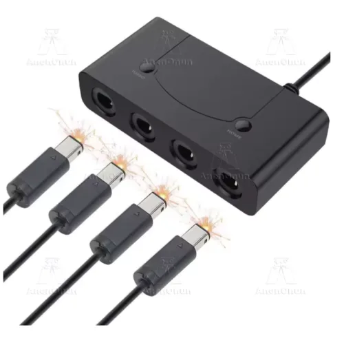 Adaptador de Gamecube con Switch/Wii U/PC, Plug and Play