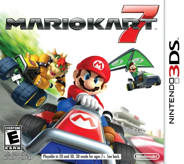 Juego de Nintendo 3DS - Mario kart 7 (Open Box).