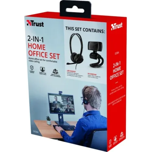 Audifonos TRUST Doba 2 en 1 home office set - Imagen 2