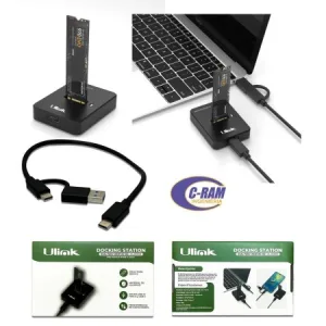 Docking Station Dual para Discos SSD (NVME/SATA).