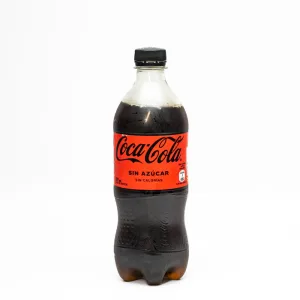 Bebida en botella Coca-cola sin azúcar de 591ml (compra presencial).