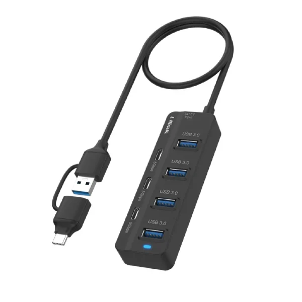 HUB 7 Puertos USB 3.0 con 3 Puertos USB C y 4 Puertos USB 3.0 Ulink