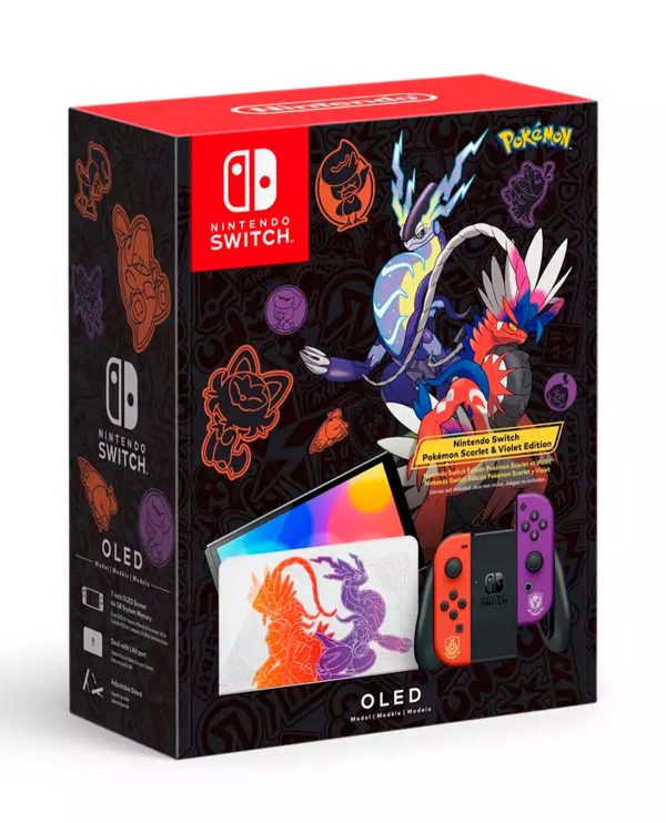 Nintendo Switch Oled edición Pokémon Scarlet & Violet Edition (Open Box).