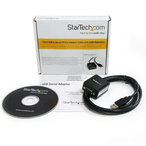 Cable Adaptador de USB-A 2.0 a Puerto Serie DB9 30cm StarTech