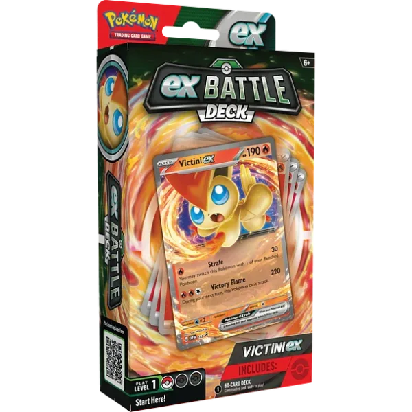 Mazo de cartas Pokémon TCG Ex Battle Deck Victini EX Ingles