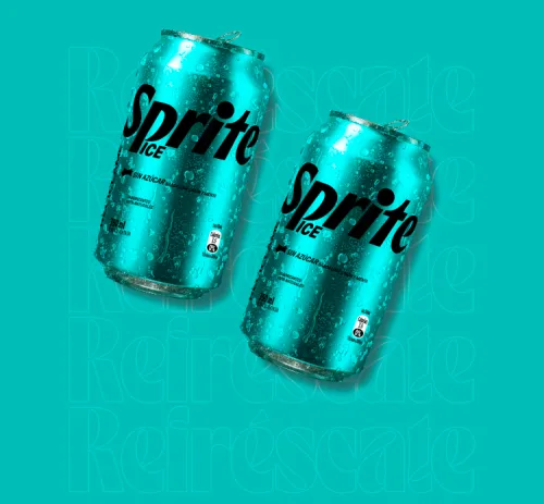Bebida en Lata Sprite ice sin azucar de 350 ml (compra presencial tienda).