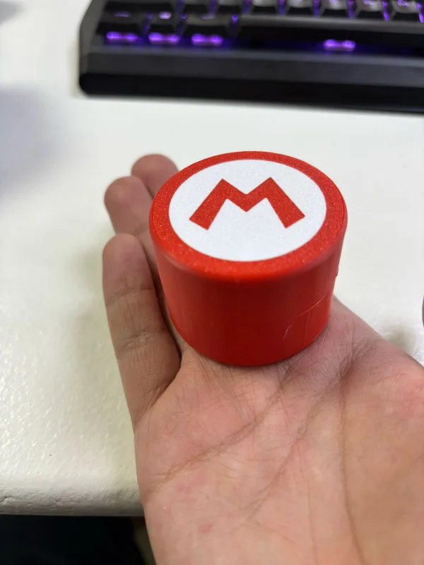 Caja redonda para guardar juegos de Nintendo Switch con diseño de Super Mario. - Imagen 2