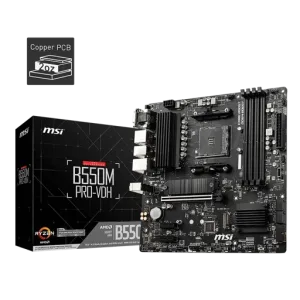 Placa madre MSI B550M PRO-VDH AMD socket AM4 ddr4  VGA, DP, HDMI, 4xSATA, 2xM.2, Micro-ATX
