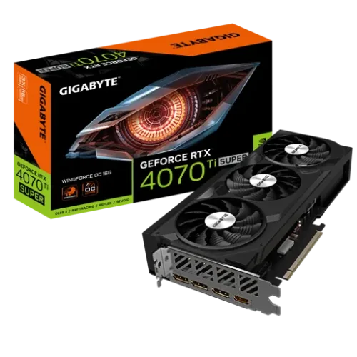 Tarjeta de Video Gigabyte Nvidia GeForce RTX 4070 Ti SUPER WINDFORCE OC, 16GB GDDR6X, 256-bit