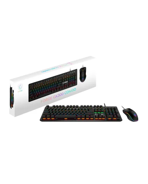 Combo Teclado + Mouse MSI Forge GK300 Switch Blue US