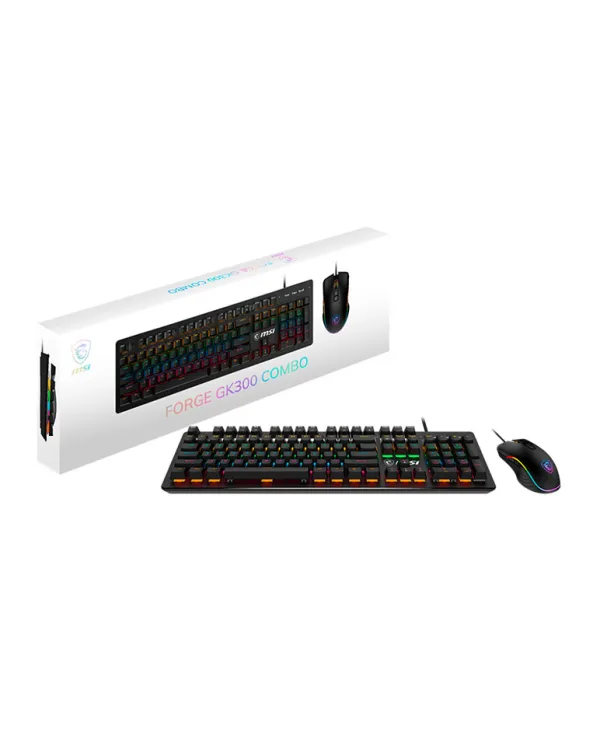 Combo Teclado + Mouse MSI Forge GK300 Switch Blue US