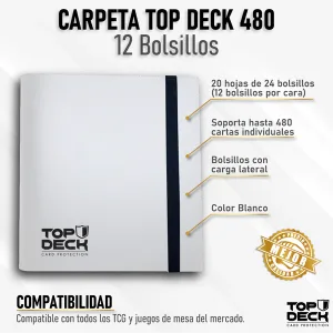 Carpeta Cartas Esencial | TOPDECK 480 color Blanco