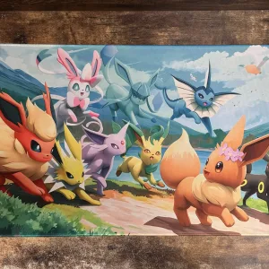 Playmat - Mousepad 35X60Cm Pokemon Diseño Eevee Salvaje