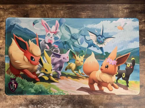 Playmat - Mousepad 35X60Cm Pokemon Diseño Eevee Salvaje
