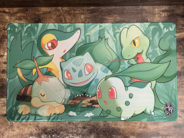 Playmat - Mousepad 35X60Cm Pokemon Diseño Tipo Planta