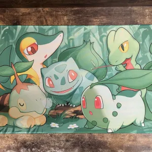 Playmat - Mousepad 35X60Cm Pokemon Diseño Tipo Planta