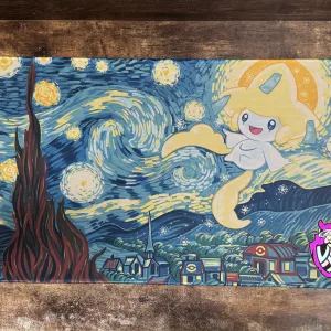 Playmat - Mousepad 35X60Cm Pokemon Diseño Noche Estrellada Jirachi