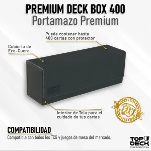 Portamazos Premium Top Box | TOPDECK 400 color Negro